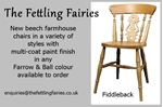 Picture of Farmhouse Table with Corkscrew legs + 4 new beech farmhouse chairs