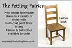 Picture of Farmhouse Table with Corkscrew legs + 4 new beech farmhouse chairs