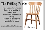 Picture of Farmhouse Table with Corkscrew legs + 4 new beech farmhouse chairs