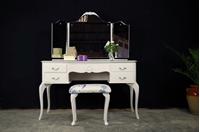 Picture of Vintage French Style Dressing Table with Stool