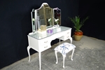Picture of Vintage French Style Dressing Table with Stool