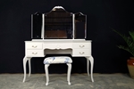 Picture of Vintage French Style Dressing Table with Stool