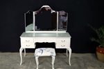 Picture of Vintage French Style Dressing Table with Stool