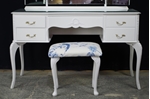 Picture of Vintage French Style Dressing Table with Stool