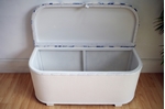 Picture of Vintage Lloyd Loom Ottoman - Royal Blue Summer Palace