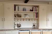 Picture of Pine Tall Kitchen Cabinets