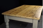 Picture of Large Reclaimed Pine 6ft Farmhouse Table and 8 Fiddleback Chairs