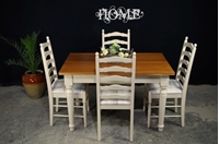 Picture of Farmhouse Style Table + 4 Ladderback chairs