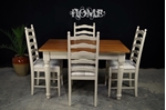 Picture of Farmhouse Style Table + 4 Ladderback chairs