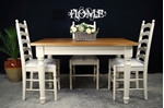 Picture of Farmhouse Style Table + 4 Ladderback chairs
