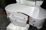 Picture of Vintage French Style Walnut Dressing Table with Stool
