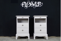 Picture of Pair of Stag Tea Shelf Bedside Tables