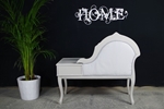 Picture of Vintage French Style Occasional Seat with Side Table +Drawer