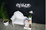 Picture of Vintage French Style Occasional Seat with Side Table +Drawer
