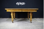 Picture of Antique Oak MacKenzie & Mitchell Wind-Out Table (1870)