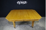 Picture of Antique Oak MacKenzie & Mitchell Wind-Out Table (1870)