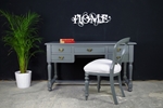 Picture of Vintage Elm Desk with Chair