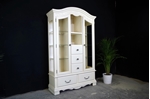Picture of Carved Glass Display Cabinet with drawers