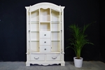 Picture of Carved Glass Display Cabinet with drawers