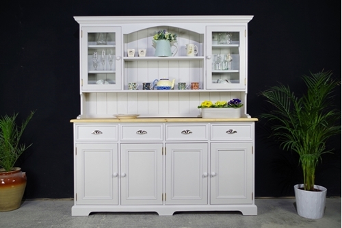 Picture of Large Country style Dresser - 4 Door Base - Spell Grey