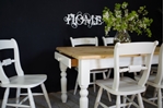 Picture of Pine 5ft Farmhouse Table and 6 Beech Oxford Bar Back Chairs