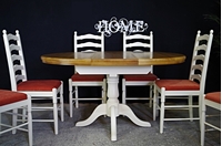 Picture of New Manduria Pine Extendable Pedestal Table