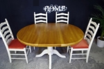 Picture of New Manduria Pine Extendable Pedestal Table