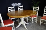 Picture of New Manduria Pine Extendable Pedestal Table