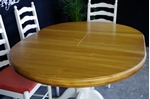 Picture of New Manduria Pine Extendable Pedestal Table