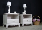 Picture of Pair of Stag Bedside Tables in Pavilion Grey