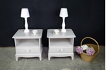 Picture of Pair of Stag Bedside Tables in Pavilion Grey