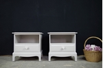 Picture of Pair of Stag Bedside Tables in Pavilion Grey
