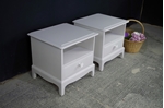 Picture of Pair of Stag Bedside Tables in Pavilion Grey