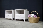 Picture of Pair of Stag Bedside Tables in Pavilion Grey