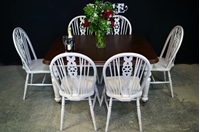 Picture of Victorian Wind Out Table and six Wheelback Chairs