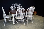 Picture of Victorian Wind Out Table and six Wheelback Chairs