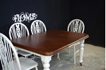Picture of Victorian Wind Out Table and six Wheelback Chairs