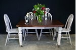 Picture of Victorian Wind Out Table and six Wheelback Chairs
