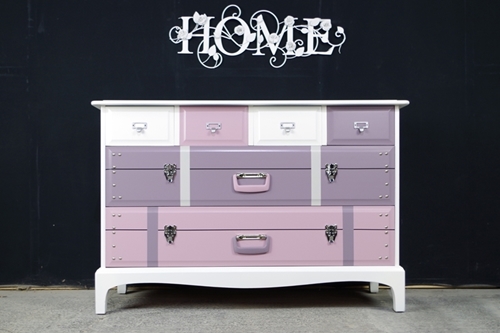 Picture of Stag Travel Themed Six Drawer Chest - To order