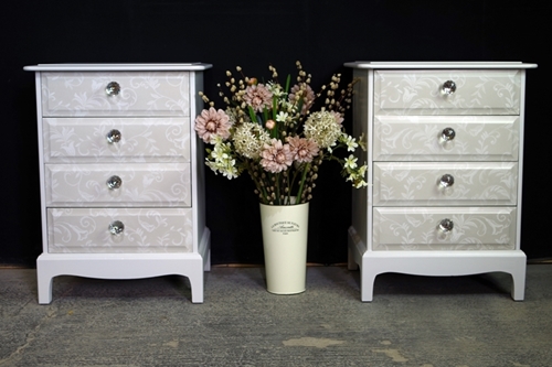 Picture of Pair of Stag 4 Drawer Bedside Tables