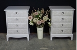 Picture of Pair of Stag 4 Drawer Bedside Tables