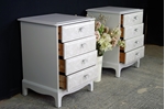 Picture of Pair of Stag 4 Drawer Bedside Tables