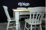 Picture of 5ft Pine Farmhouse Table + 6 Slat back chairs in Hardwick
