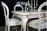 Picture of Antique Wind Out Cabriole Leg Table and 6 Balloon Back Chairs