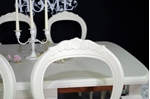 Picture of Antique Wind Out Cabriole Leg Table and 6 Balloon Back Chairs