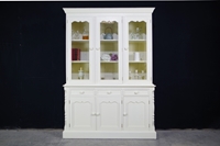 Picture of Pine Display Dresser / Cabinet in New White