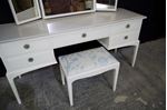Picture of Stag Dressing Table with Stool - Slipper Satin Oriental Garden