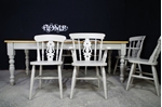 Picture of 7ft Pine Farmhouse Table + 8 Fiddleback Chairs.