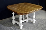 Picture of French Henri II style Walnut Table + Admiralty Flute Legged Chairs