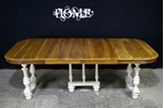 Picture of French Henri II style Walnut Table + Admiralty Flute Legged Chairs